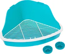 Banheiro Roedores 32 X 22 X 14CM Turquesa - Pawise Litter Pan 39033
