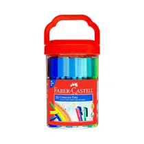 Marcador Faber Castell Connector Pens 11-1500-50CC 50 Unidades