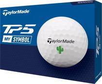 Bola de Golfe Taylormade TP5 MY Symbol Cactus V9927901 - Branco (12 Unidades)