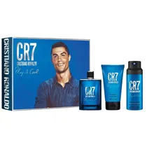 Perfume Kit Cristiano Ronaldo CR7 Play It Cool Edt 100ML + 150ML Douchegel + 150ML Body Spray - Masculino