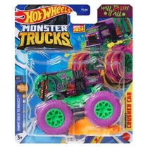 Car Hot Wheels Monster Truck 1/64 Crushed Car HTM42