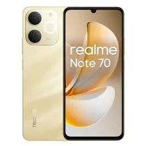Celular Realme Note 70 RMX5313 256GB 8GB Ram Dual Sim Tela 6.74" 13MP - Gold (Anatel)