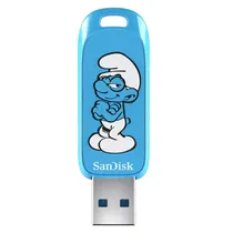 Pendrive Sandisk Smurfs Edição Inteligente 64 GB USB 3.2 SDCZIS-064G-G46