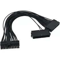 Cabo de Extensão ATX de 24 Pinos para Fontes de Alimentação (30CM) - Preto