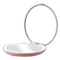 Espelho de Bolso Duplo Satellite A-M15 USB-C LED - Rosa