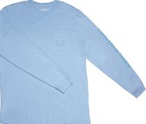 Outlet Camiseta Manga Longa Vineyard Vines 1V0398 Masculina - Azul Ceu