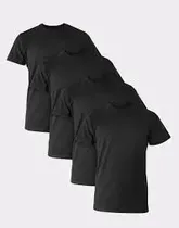 Hanes Camiseta UCF1B4 Comfort Fit 4PCS (T) L Black
