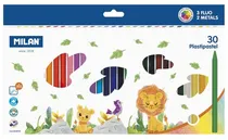 Lápis de Cera Milan Plastipastel 022R30 (30 Cores)