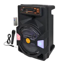 Speaker Party Kandexs YE-801 - 8" - BLT - Aux - Mic c/ Fio  Speaker Par...