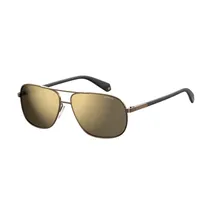 Óculos de Sol Polaroid PLD 2074/s/X 09QLM Feminino Polarizado Tamanho 59-14-140 Armação de Metal - Marrom e Preto