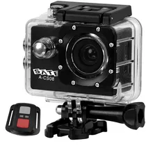 Câmera de Ação Satellite A-CS0812MP Full HD com Wi-Fi - Preto