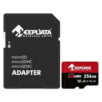 Cartão de Memória Micro SD Keepdata Rush 256GB 160MBS - KDMSDC10U3V30A2/25