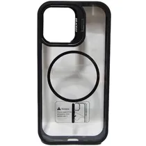 Capa Metal Stand para iPhone 16 - Preto