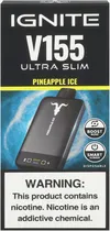 Vape Descartável Ignite V155 Pineapple Ice 15500 Puffs Ultra Slim
