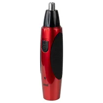 Depilador Eletrico Nasal Onida ON-2121 / 2 Em 1 / Recarregável - Vermelho/Preto