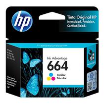 Cartucho HP 664 F6V28AL para Impressora HP  Colorido