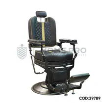 Cadeira Lmpro 81029B/2 Negro c/Franja Gold