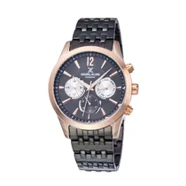 Relógio Analógico Masculino Daniel Klein Exclusive DK11942-4 - Preto/Rosa Ouro