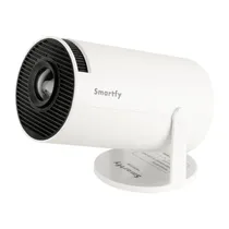 Projetor Smartfy PJ01W - 4K - HDMI/USB - Android - com 2X Controles - Bivolt - Branco  Projetor Sm...