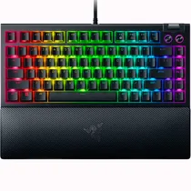 Teclado Gamer Mecânico Razer Blackwidow V4 75% RGB USB Inglês - Preto RZ03-05000200-R3U1