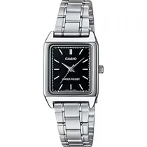 Relógio Casio LTP-V007D-1EUDF Analógico Feminino - Silver/Black