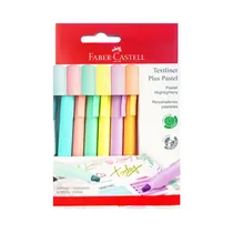 Marcador Resaltador Faber Castell Textliner Plus Pastel 557367 6 Unidades