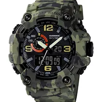 Relógio Masculino Analógico e Digital Hummer WH2-224028 - Verde Camuflado