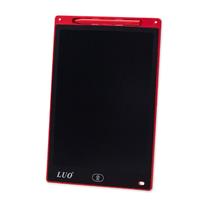 Painel de Escritura Tablet Luo LCD 12 Pulegadas LU-A61 Digital Grafico Eletronico Portatil Placa de Desenho Manuscrito Pad para Criancas Adultos Casa Escola Escritorio - Vermelho