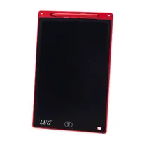 Painel de Escritura Tablet Luo LCD 12 Pulegadas LU-A61 Digital Gráfico Eletrônico Portátil Placa de Desenho Manuscrito Pad para Crianças Adultos Casa Escola Escritório - Vermelho