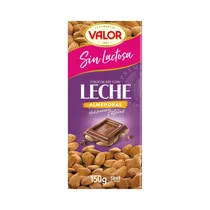 Chocolate Valor Con Leche Y Almendras Mediterráneas 150G