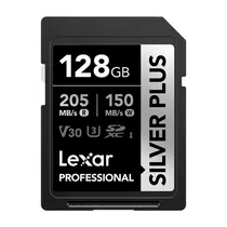 Mem SD 128GB Lexar Silver Plus 205-150MB/s C10 (LSDSIPL128G-Bnnnu)