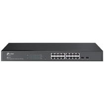 Switch TP-Link TL-SG2218 Jetstream com 16 Portas Ethernet de 10/100/1000 MBPS - Preto