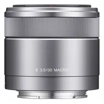 Lente Sony Sel e 30MM F/3.5 Macro e-Mount