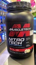 Muslcetech Whey Vanilla Nitro Tech Vanilla Plastico s/C