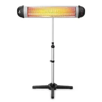 Aquecedor Eletrico Suntec Klimatronic 13652 (com Suporte Telescópico) / 3000W / 220V ~ 50/ 60HZ - Preto/ Cinza