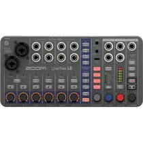 Mixer e Gravador Digital Zoom Livetrak L6 de 10 Canais - Preto