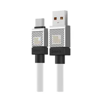 Cable Baseus Coolplay Series CB000046 CAKW000602 USB A USB-C 100 W 1 Metro Blanco
