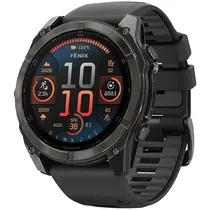 Relógio Garmin Fenix 8 Amoled Sapphire 010-02905-21 51 MM com GPS/Wi-Fi - Cinza/Preto