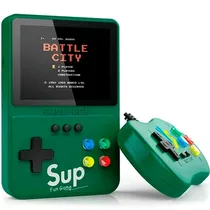 Console Portátil Game Box Sup K31 Plus de 3.5" com 500 Jogos - Verde + Controle (Inglês/Chinês)