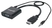 Adaptador HDMI/VGA Manhattan 151559 com Audio