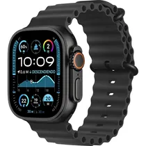Apple Watch Ultra 2 (GPS + Cellular Caixa de Titânio Em Preto e Pulseira Esportiva Em Cor Oceano Preto 49 MM MX4P3BE/A