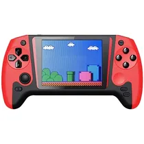 Console Portátil Game Box Q21 de 3.5" com 500 Jogos - Vermelho/Preto + Controle (Inglês/Chinês)