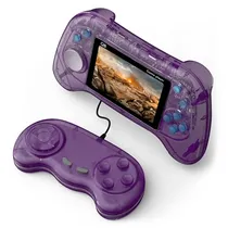 Console Portátil Q8 800 Jogos - Roxo Transparente