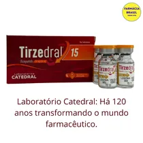 Tirzedral Tirzepatida 15MG 4 Ampolas 2ML Total