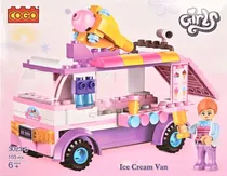 Cogo Girls Series Ice Cream Van - 3023-5 (105 Peças)  Cogo Girls ...