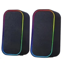 Speaker Satellite AS-92007 BT/RGB/Aux/USB- Preto