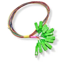 F. Pigtail Trançado SC-Apc 1M G657A1 12 Cores