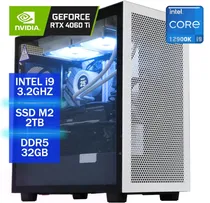 PC Gamer NZXT H7 Intel i9, 32GB, 2TB SSD M.2, Geforce RTX 4060TI 8GB 128BIT Black/White