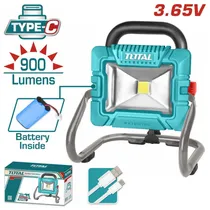 Refletor LED Total TRLF4415 900LM 10W 3.6V Recarregável