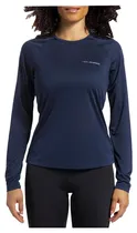 Camiseta Manga Longa Olympikus OBWST24608/25W Azul Marinho Feminina